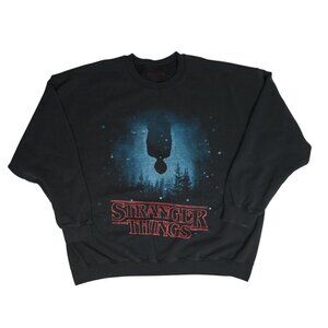 Stranger Things Upside Down Sweatshirt in Black